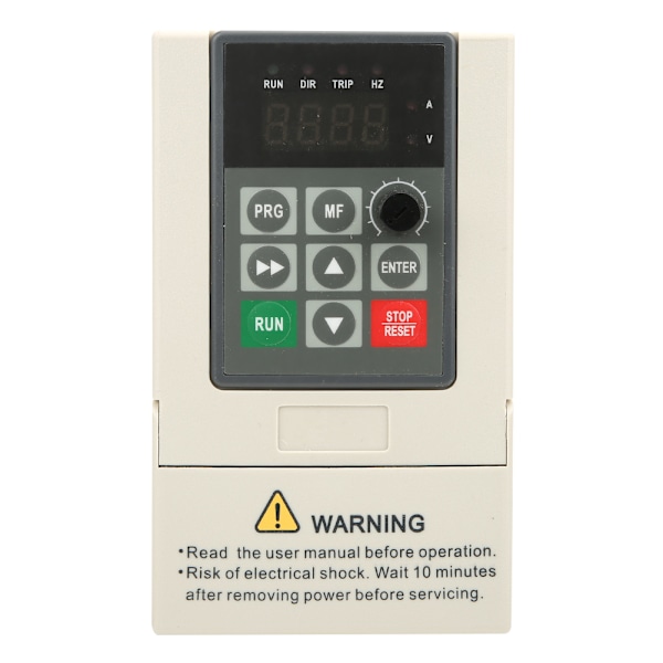 VFD Inverter 220V Enfasig Input Enfasig Utgång Frekvensomvandlare (0.75KW 5A)