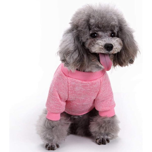 Hundetøj til kæledyr Hundetrøje Blød Tykkelse Varmt Hvalpe Hunde T-shirt Vinter Hvalpe Trøje til Hunde