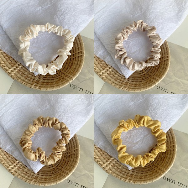 16 stk Satin Hårbånd for Søvn Natt Scrunchie, Hårtilbehør Hårtau Hodeplagg for Kvinner
