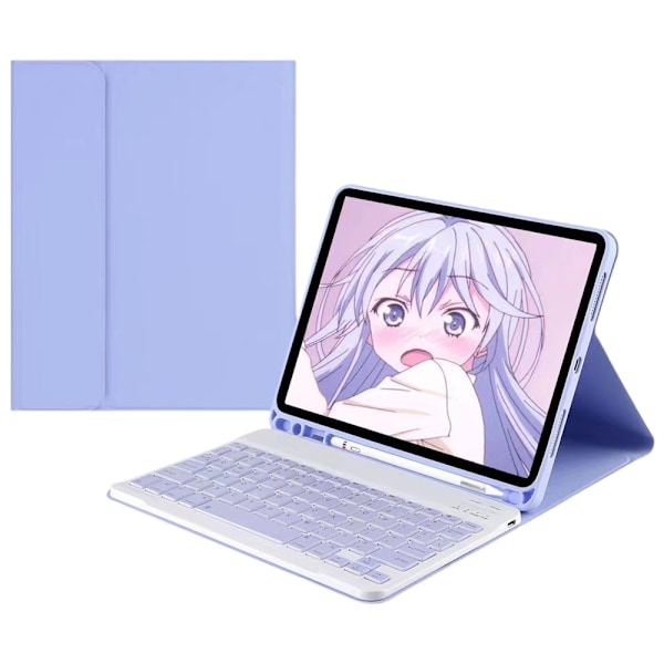 Tangentbordsfodral Trådlöst tangentbordsskydd med pennhållare Tangentbordsfodral för ipad 11-tums Pro/10,9 Universal [2021/2020/2018]