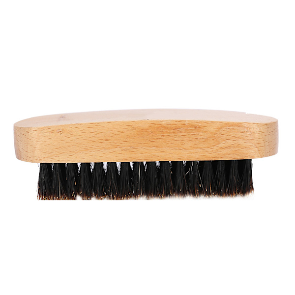 Män Mustasch Oval Trä Färg Borste Skäggvård Rakning Rengöring Grooming Kit