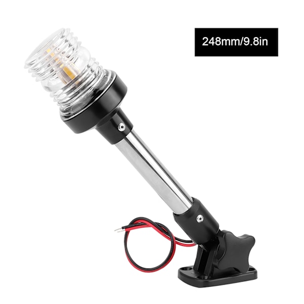248mm Nedfellbart LED Navigasjonssignal Lys For Yacht Båt Heks Lys