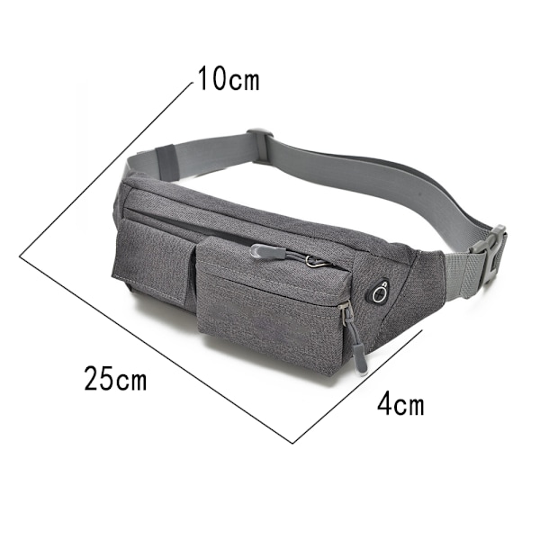 Fanny Pack for Menn og Kvinner, Vannresistent Liten Midjeveske for Løping Sykling Trening