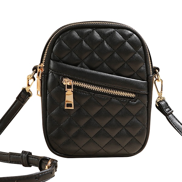 Crossbodyväska för kvinnor, axelväska i läder, mobiltelefonväska, liten crossbody, justerbar axelrem, mobilväska, plånbok, handväska för kvinnor