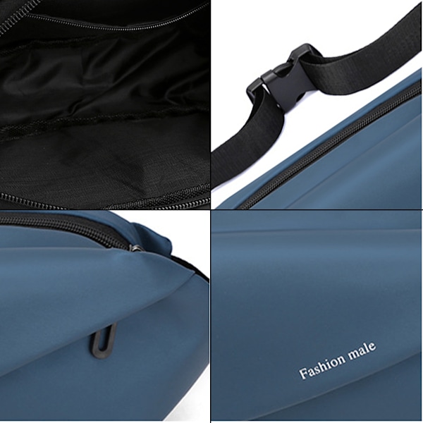 Remväska, trendig crossbody-väska, bröstväska för män, multifunktionell cykelaxelväska för kvinnor