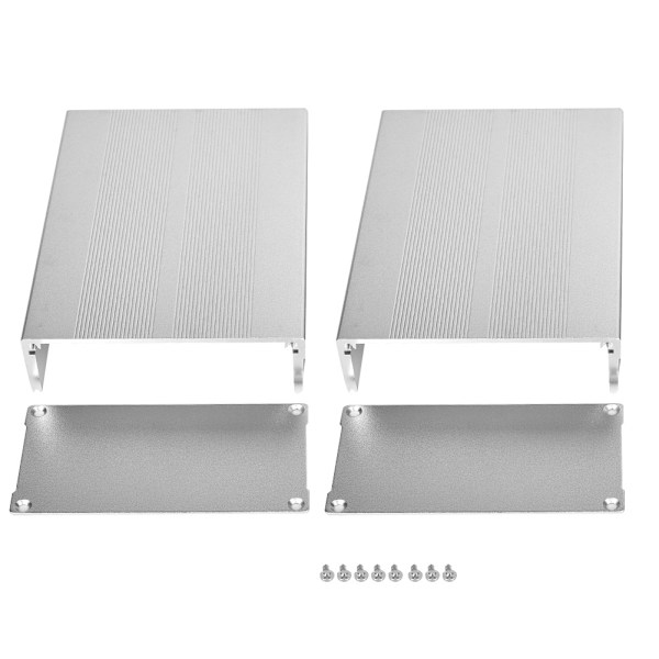 Elektroniskt Projektchassi Silver Aluminiumlegering för Kretskort 55x106x150mm