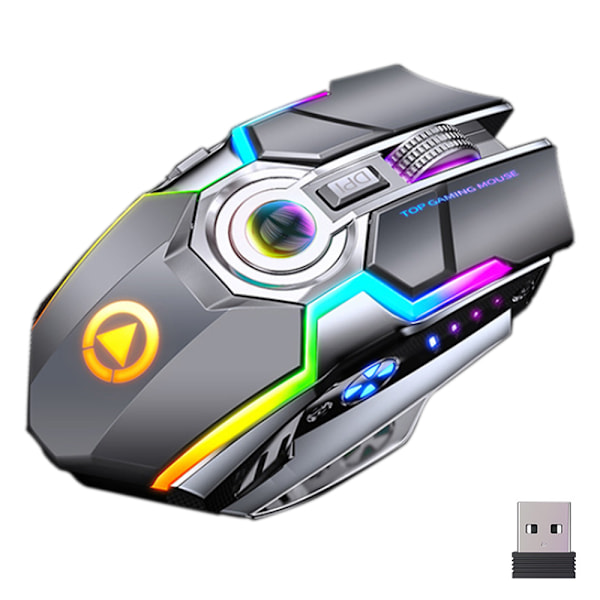 Latautuva langaton pelihiiri USB-vastaanottimella