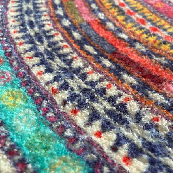 Halvrund dörrmatta, Halvcirkel badrumsgolvmatta, Mandala Boho Bohemian Non-Slip Välkommen Entré Way Absorberande badmatta, Mikrofibertuftad inomhus