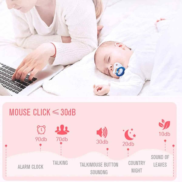 PC-mus trådlös Bluetooth och radio för dator bärbar dator MAC uppladdningsbar LED