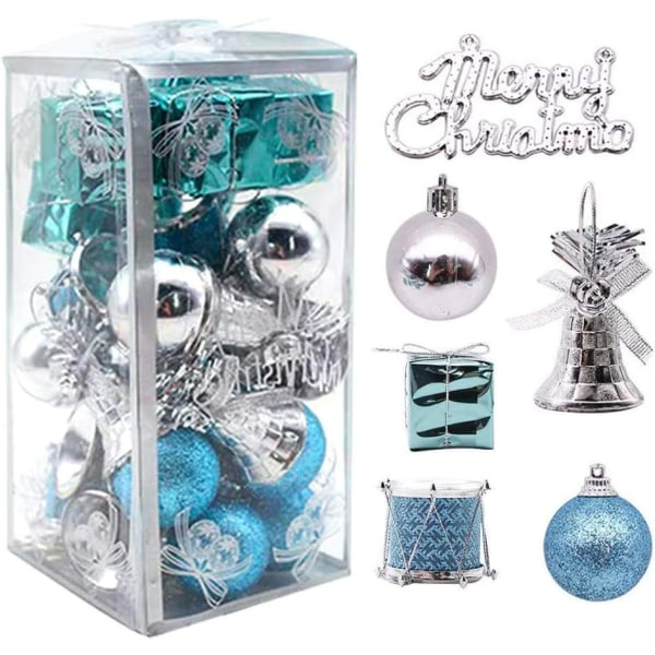 LoveInUsa Christmas Tree Ornaments Set, 32PCS Mini Christmas