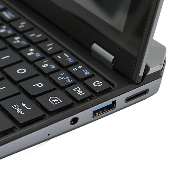 Minibärbar dator 7 tum pekskärm 12 GB RAM Dubbelbands WiFi Framkamera USB3.0 Notebook för kontor skola 100‑240V 12G+512G EU-kontakt