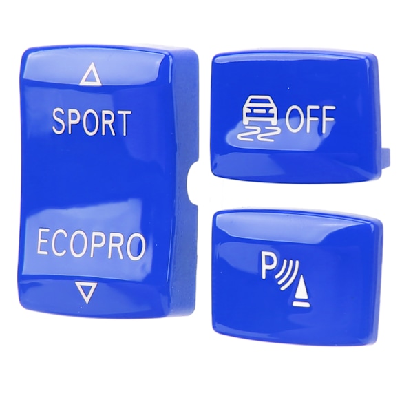 3 stk Gear Knapper Kit 6131 9252 912‑1 ESP Antislip Switch Sport Knap Radar Sensor Nøgleudskiftning til F20 F21 F22 F23 Blå