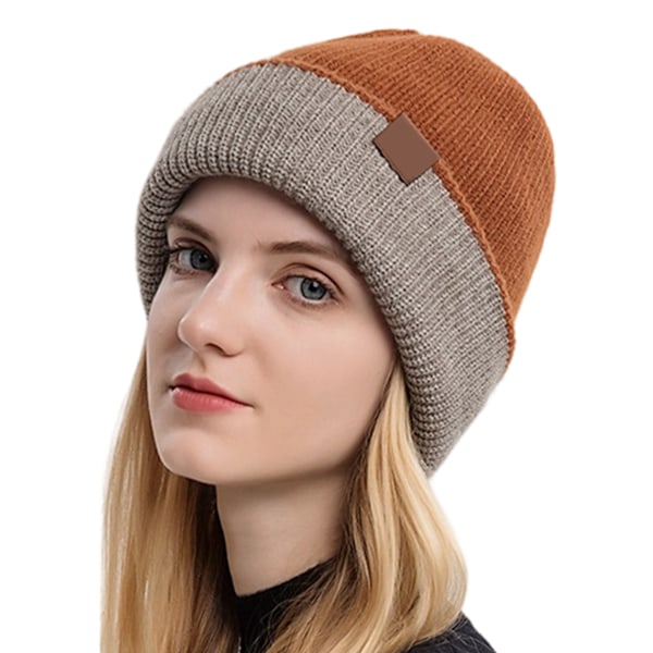 2 stk sammenleggbare ullstrikklue, unisex, egnet for høst, par, foreldre og barn, bruk når du går ut sammen
