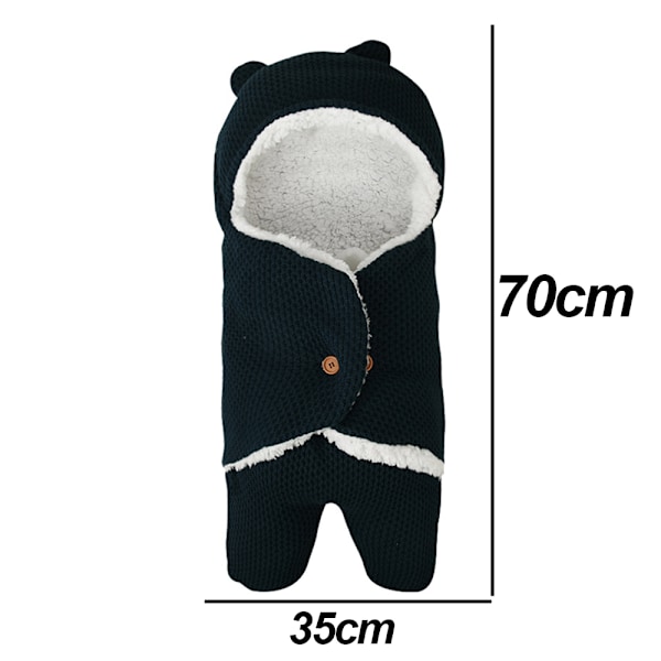 Höst- och vintersovsäck för bebisar, tjock fleece
