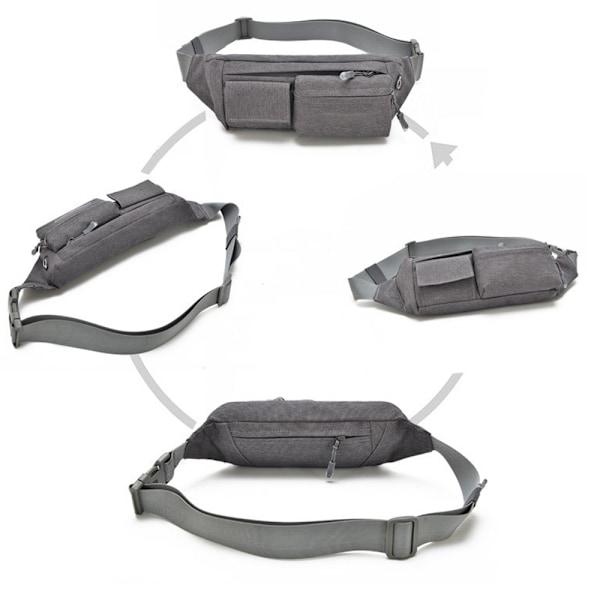 Fanny Pack til Mænd og Kvinder, Vandafvisende Lille Taljepose til Løb, Cykling og Træning