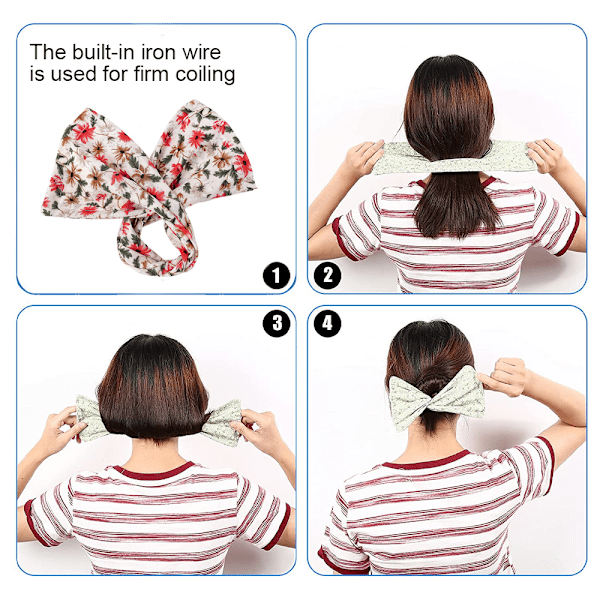 Lazy Deft Bun Maker Hårfrisyr Bun Maker Fransk Twist Hårfrisyr Multi-färgad Tyg Magisk Hårclips