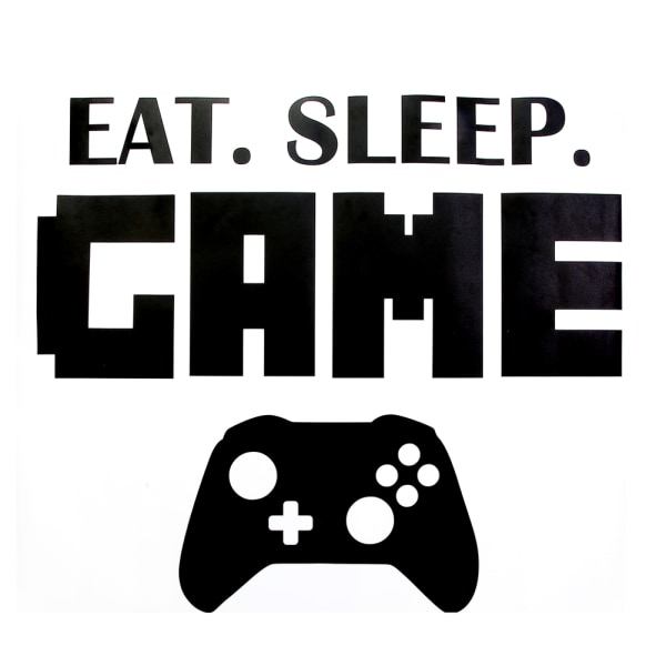 Avtagbar EAT SLEEP GAME Bokstavväggklistermärke DIY Wall Decal