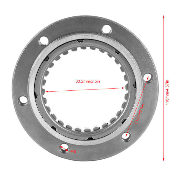 Starter Clutch Assy Envejs Tilbehør Passer til CFMOTO CF188 UTV500 CF500 500CC ATV