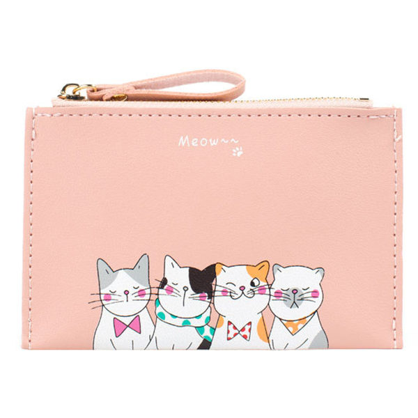 cute cartoon multi-card large capacity card purse coin bag