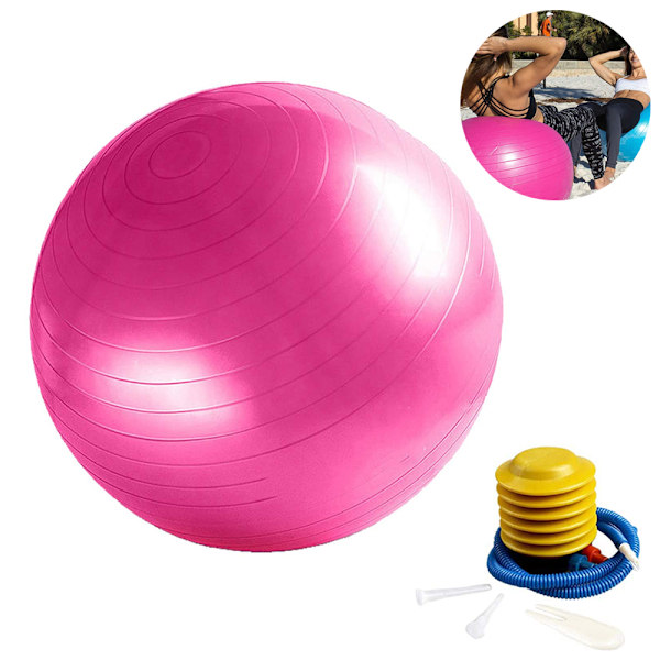 Träningsboll, Yogabollstol med snabbpump, Stabilitetsfitnessboll för förlossning & Core styrketräning & Fysioterapi