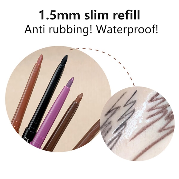 Eyeliner Gelpenna, Svett- och Smutsresistent Eyelinerpenna för Nybörjare Långvarig Eyeliner