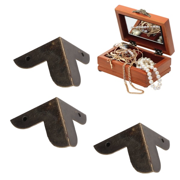 50 st Hörnskydd Triangulära Vintage Retro Stil Stabila Hållbara Bred Användning Hörnskydd