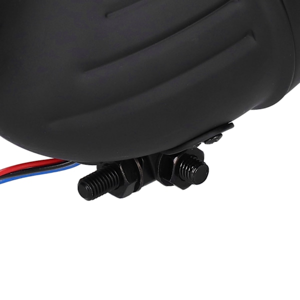 5-i-1 12V Motorcykel Forlygte Rund Gul Linse Sort Hus Universal til Retro Motorcykler