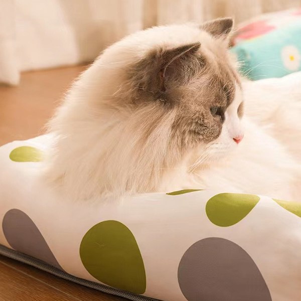 Kjølende Katt Hvalpematte, Rattan Dyrematte for Katter Små Mellomstore Hunder Hvalp, Ikke Lett å Deformere Kjølematte, Dyresovematte