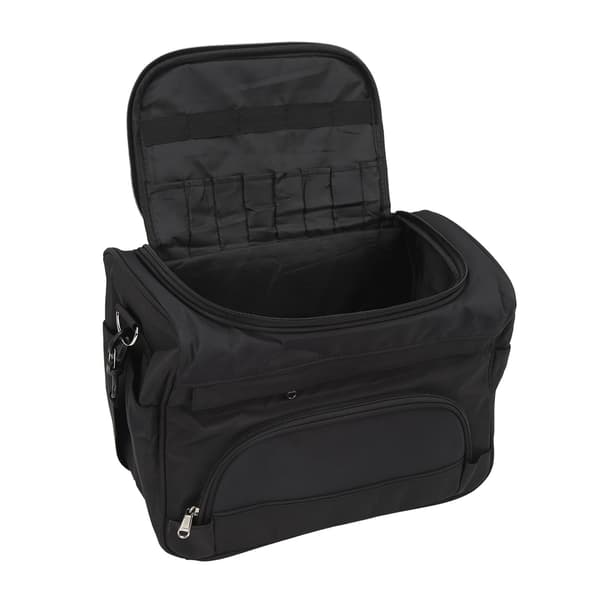 Multifunctional Large Capacity Storage Bag with Zipper, Cosmetic Bag with Shoulder Strap