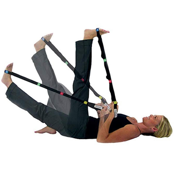 Multi-Loop Strekkestropp for Yoga, Pilates, Sport for å Forbedre Holdning og Øke Fleksibilitet