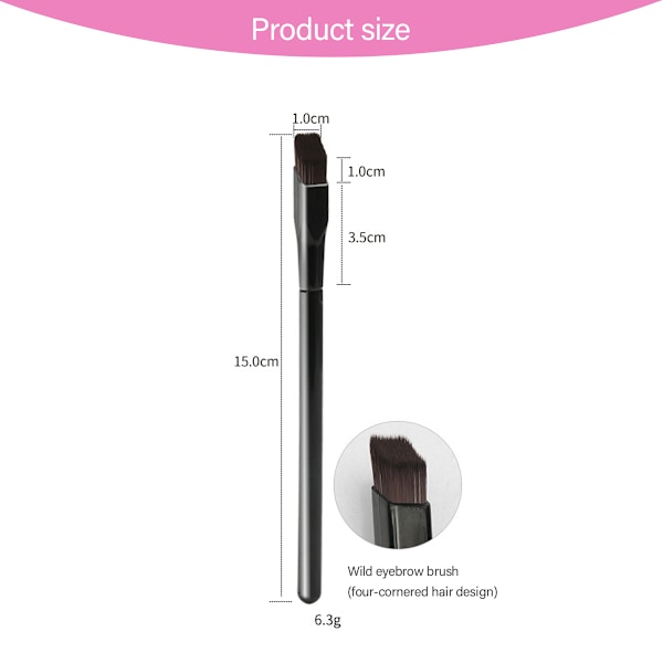 2 stk. Øjenbryn Pensler Multifunktionel Øjenbryn Pensel Tredimensionel Concealer Makeup Pensel Vinklet Øjenbryn Hårgrænse Pensel
