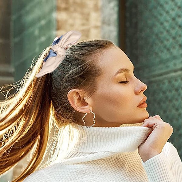 Jänis-korvat söpöt No Crease Scrunchies - Uni- ja yöscrunchies