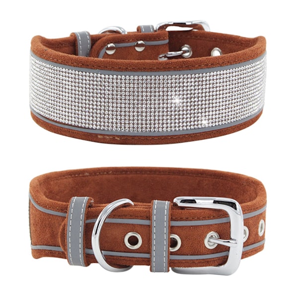 Bling Hundeforetøy for Store Hunder - 2 tommer brede steiner for jenter