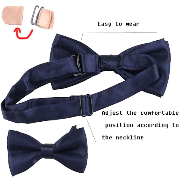 Barn Suspender Fjärilsknut för Pojkar och Flickor Justerbar Elastisk Klassisk Tillbehör Set Ålder 1 till 13 År