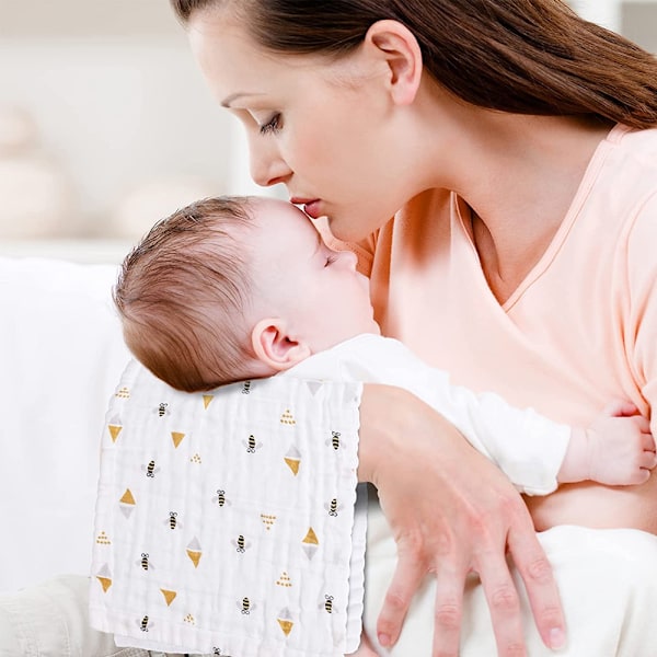 Babysalvtøj i højdensitet, seks lag vasket gaze, børnetørklæde