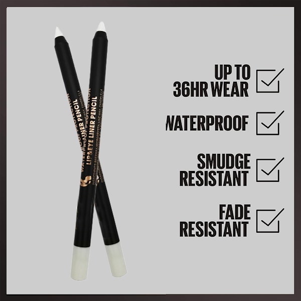 Gel Eyeliner Pennor, Långvarig Spetsbar Eyelinerpenna, Glider på Smidiga Gelpigment, Vattentät, 1 Styck