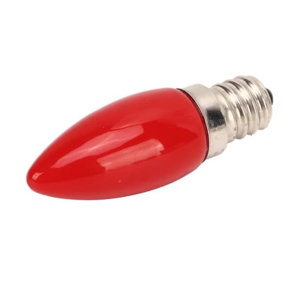 (Punainen) Mothinessto LED-kynttilälamppu Punainen E12 1.5W 220V Lasikruunuvalaistus[TT]