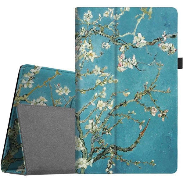 Case för Fire HD 10 surfplatta (kompatibel med 7:e och 9:e generationen, 2017 och 2019) - Premium PU-läder Slim Fit Stand Cover med Auto