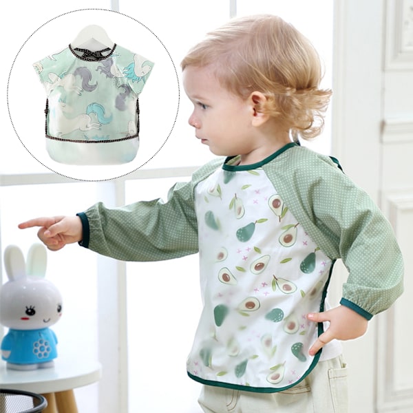 Børneoveralls, Vandafvisende Langærmet Vendbar Tøj, Baby Spiser Tøj