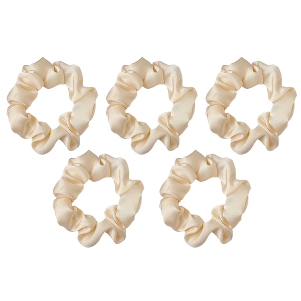 Svart satengscrunchie, satengscrunchie for jenter | Søt satengscrunchie