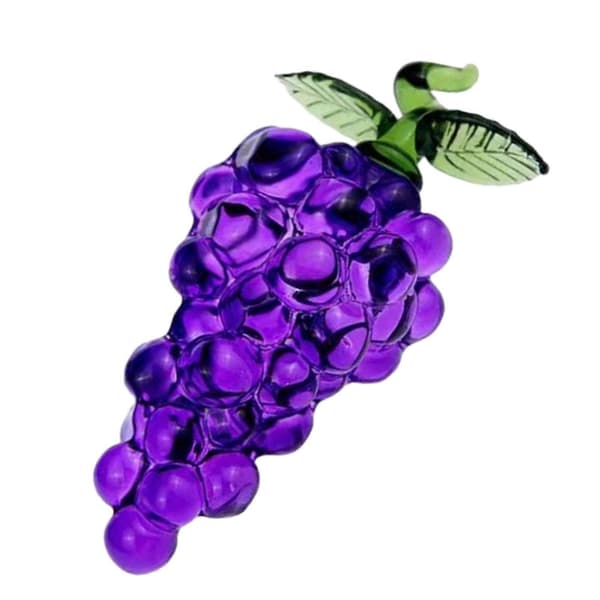 Glas Frugt Figur Krystal Statue Brevvægt Samlerobjekt Figur Håndværk Grapes