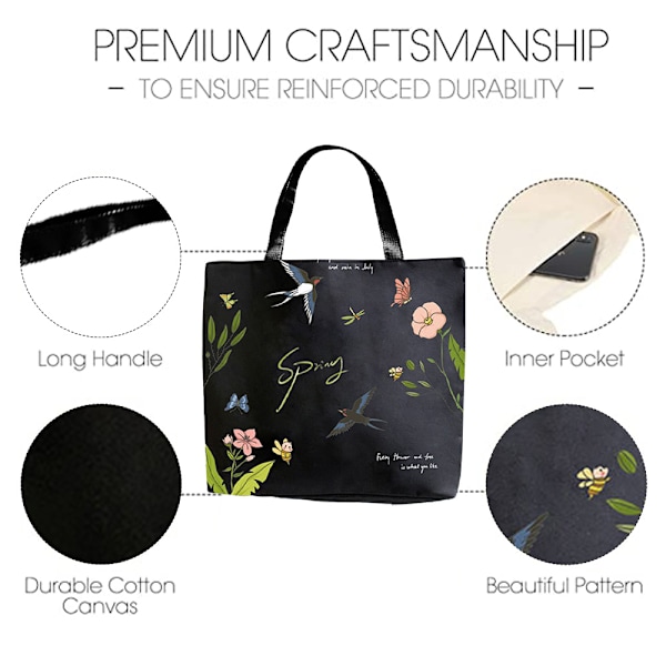 Tote Bag til Indkøb, Laptop, Skole
