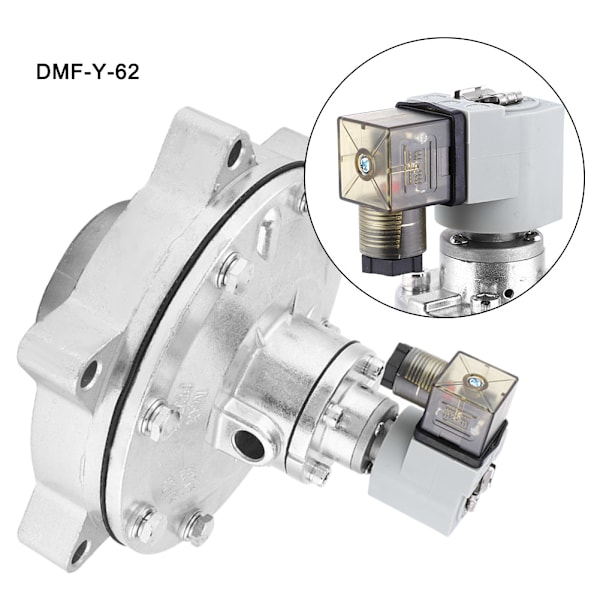 AC220V Uppotettu Solenoidi Pulssiventtiili Kalvoventtiili DMF-Y-62