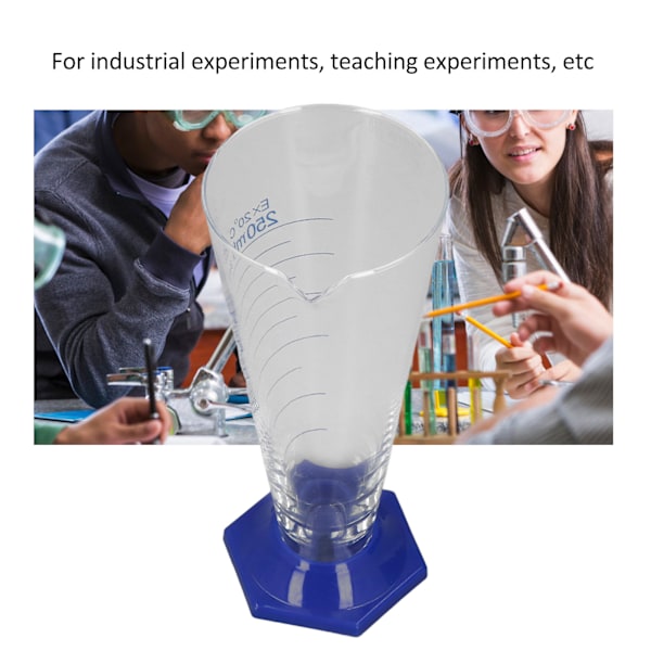 Konisk Måleglas Klar Skala 250ml Kapacitet Målebæger Værktøj til Eksperiment