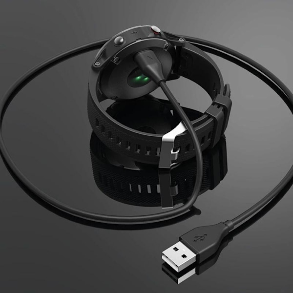 Laddare, Kompatibel, Garmin Klocka, Universal Snabbladdare, Svart