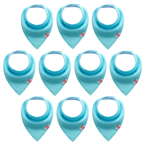 Baby Bandana Drool Bibs 10-pack - Spädbarnshaklappar för Pojkar, Flickor, Unisex för Tandsprickning och Dregling