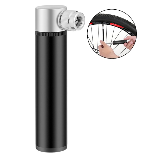 Mini-pyörän pumppu 120 PSI, mukana kiinnityssarja - Kompakti ja kevyt - Pyörän renkaiden pumppu maantiepyörille, maastopyörille ja muille pyörille