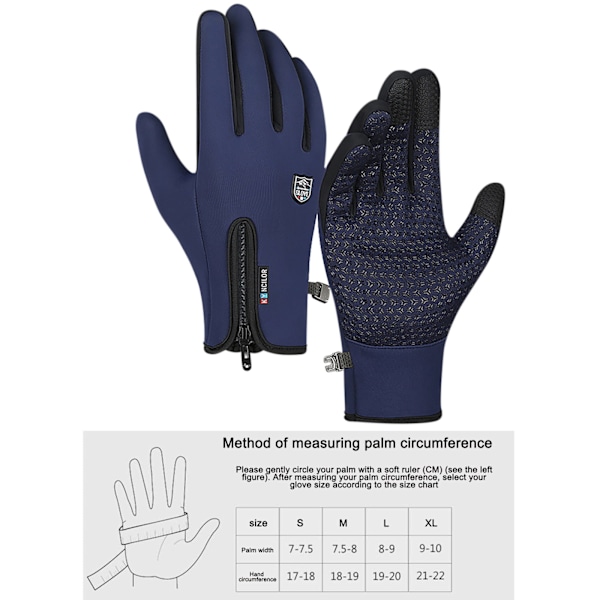 Sports Handsker-A0015V-Blå-L