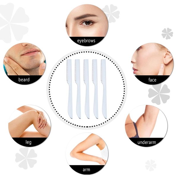 5 stk Øyenbrynsformer Razor Trimmer Barbermaskin Hårfjernersett
