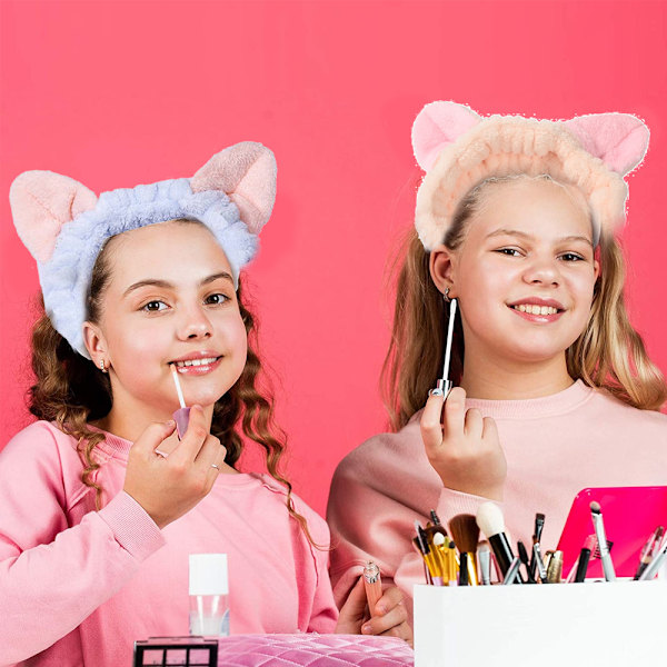 Pluss Katt Hodebånd Myk Stretch Fuzzy Cosplay Kostyme & Hårtilbehør Vask Ansikt Dusj